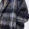 Abrigo de mezcla de mohair y lana Azul/Multicolor