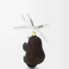 Adorno de vidrio soplado Chocolate/Negro
