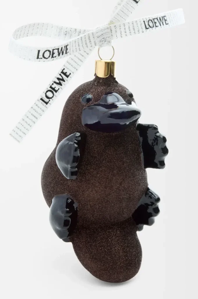 Adorno de vidrio soplado Chocolate/Negro