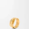 Anillo apilable de plata de ley Oro