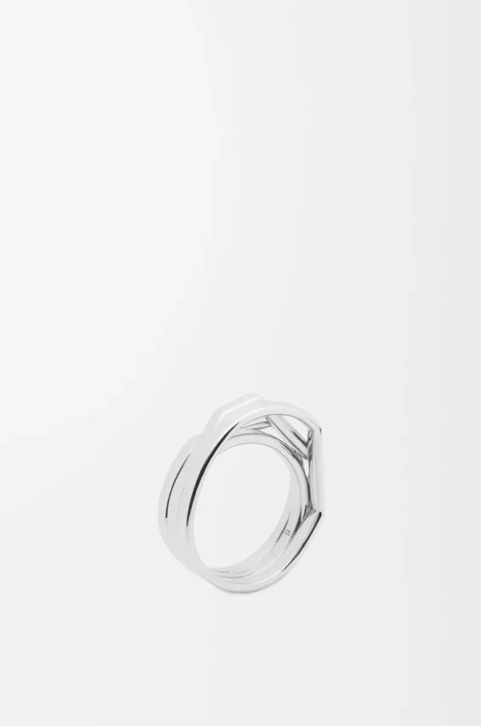 Anillo apilable en plata de ley Plata
