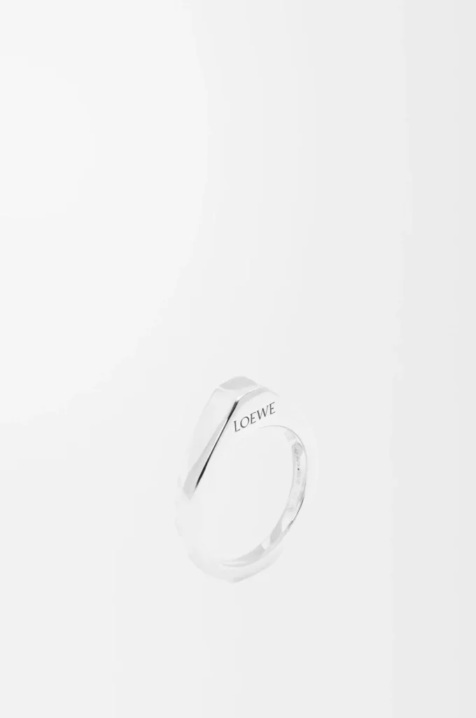 Anillo estribo en plata de ley Plata