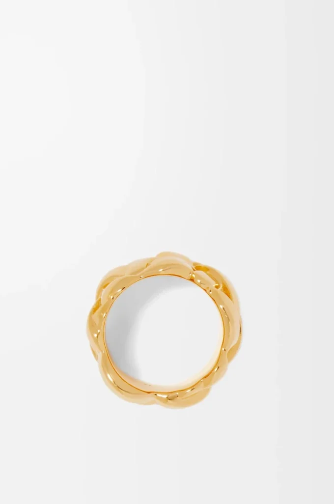 Anillo Nest en plata de ley Oro