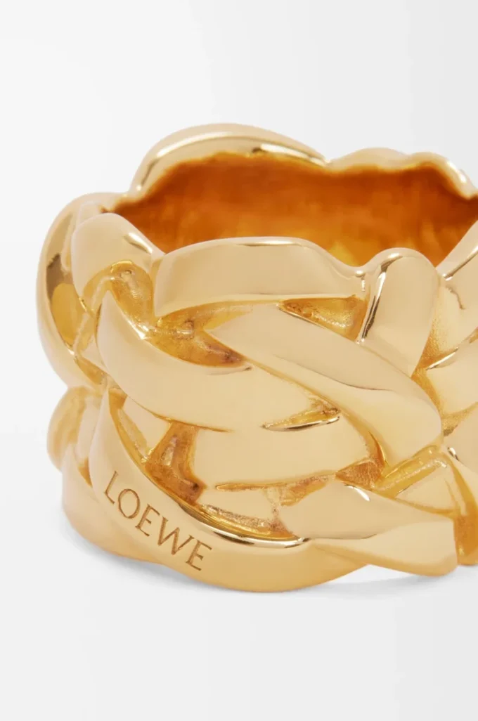 Anillo Nest en plata de ley Oro