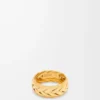 Anillo trenzado en plata de ley Oro