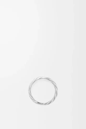 Anillo trenzado en plata de ley Plata