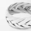 Anillo trenzado en plata de ley Plata