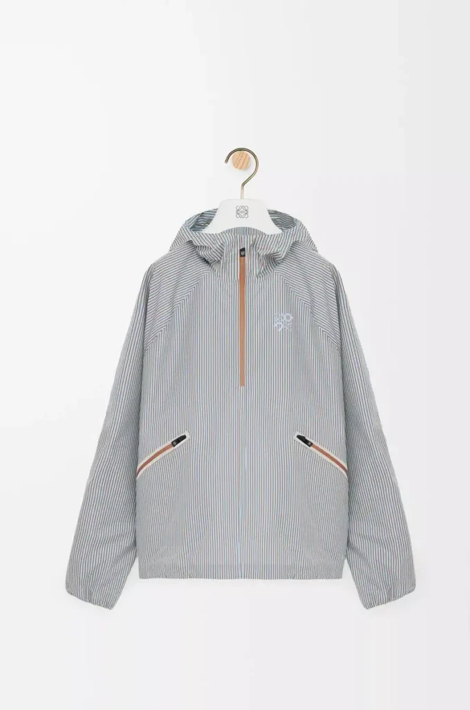 Anorak Storm en tejido técnico Beige/Azul