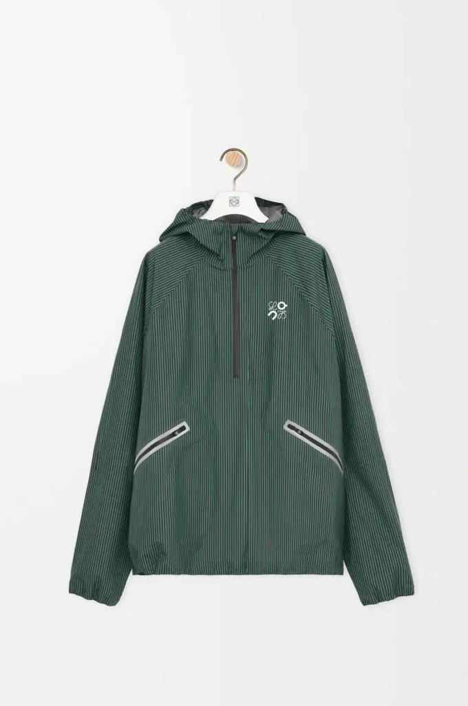 Anorak Storm en tejido técnico verde/negro