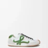 Ballet Runner 2.0 de nylon y piel de becerro Blanco/Verde hierba/Naranja oscuro Ballet Runner 2.0 de nylon y piel de becerro Blanco/Verde hierba/Naranja oscuro