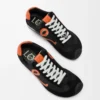 Ballet Runner 2.0 en nailon y piel de becerro Negro/Naranja/Verde pálido Ballet Runner 2.0 en nailon y piel de becerro Negro/Naranja/Verde pálido