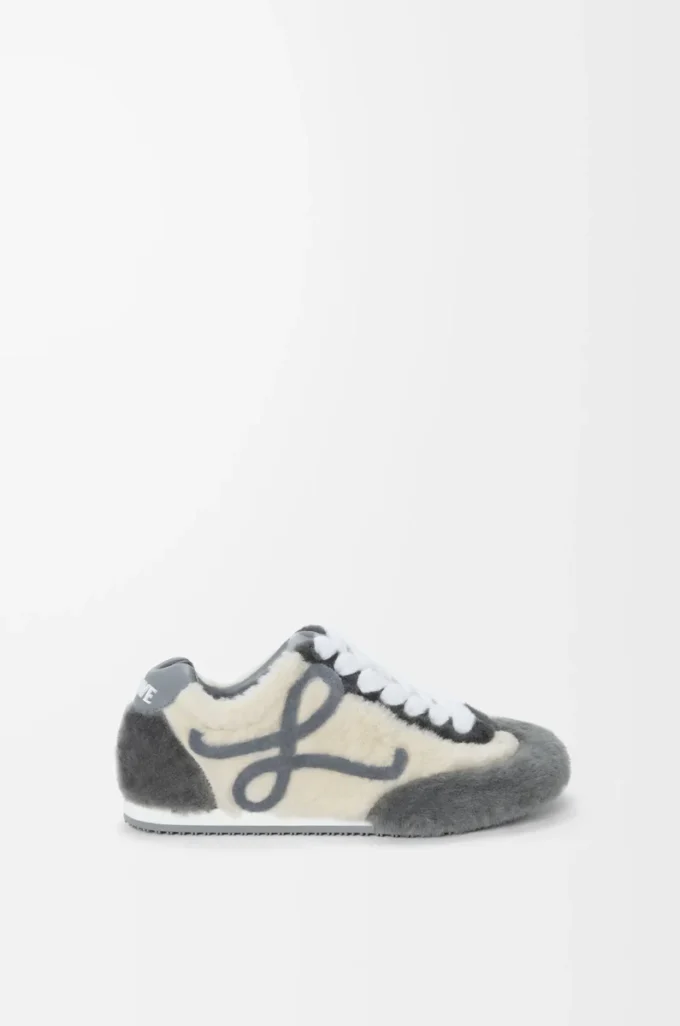 Ballet Runner 2.0 en piel de oveja Gris multitono Ballet Runner 2.0 en piel de oveja Gris multitono