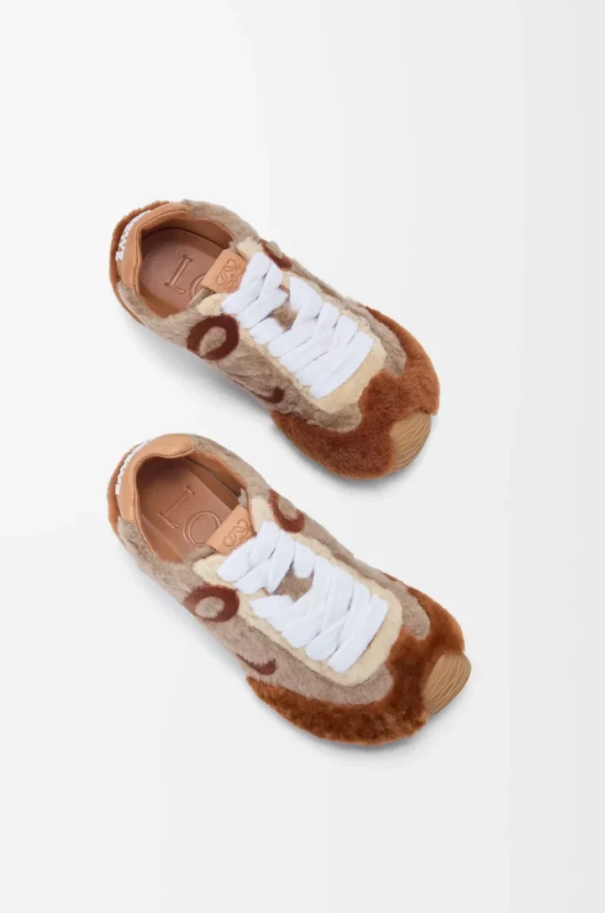 Ballet Runner 2.0 en piel de oveja multitono marrón claro Ballet Runner 2.0 en piel de oveja multitono marrón claro