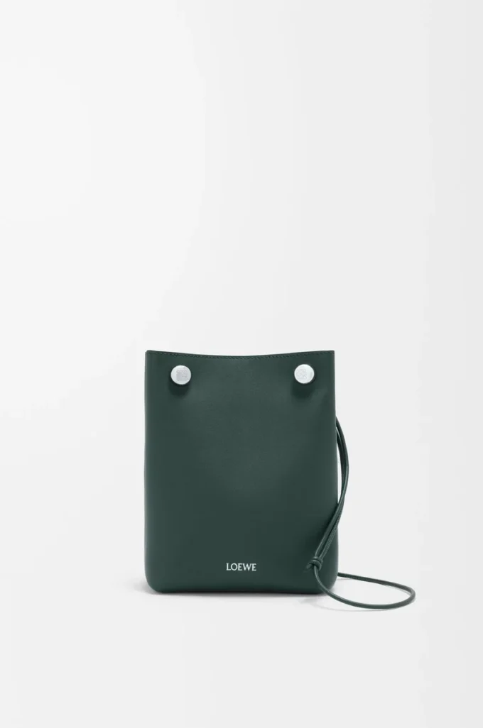 Bolsa Pebble en piel de becerro lisa Sherwood Bolsa Pebble en piel de becerro lisa Sherwood