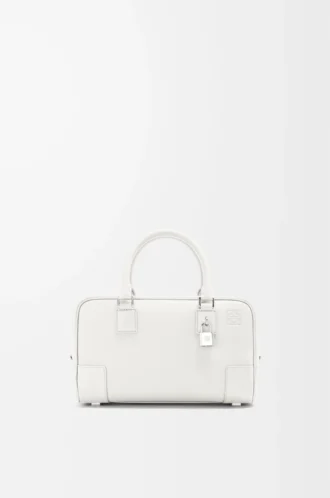 Bolso Amazona 23 en piel de becerro granulada suave Blanco suave