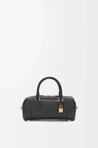 Bolso Amazona 23 recortado en piel de becerro napa Negro