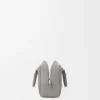 Bolso Amazona 28 en piel de becerro granulada suave gris perla Bolso Amazona 28 en piel de becerro granulada suave gris perla