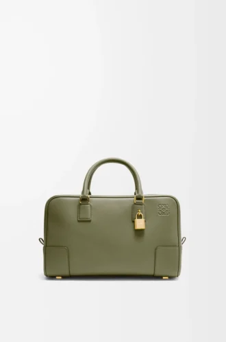 Bolso Amazona 28 en piel de becerro napa verde aguacate