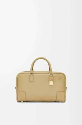Bolso Amazona 28 en piel de becerro napa verde arcilla