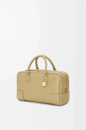 Bolso Amazona 28 en piel de becerro napa verde arcilla