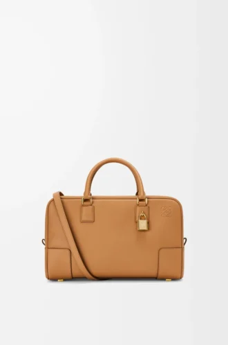 Bolso Amazona 28 en piel de becerro napa Warm Desert