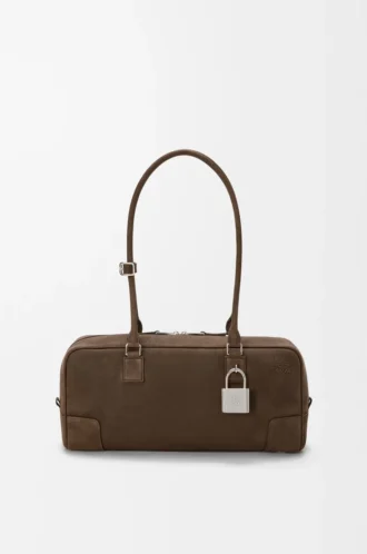 Bolso Amazona 31 recortado en nubuck granulado Tundra