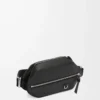Bolso bandolera convertible en piel de becerro clásica Negro Bolso bandolera convertible en piel de becerro clásica Negro