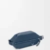 Bolso bandolera convertible en piel de becerro clásica teñida en índigo Bolso bandolera convertible en piel de becerro clásica teñida en índigo