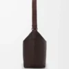 Bolso bandolera Cubi en piel de becerro granulada flexible Oxblood Bolso bandolera Cubi en piel de becerro granulada flexible Oxblood