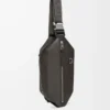 Bolso convertible en piel de becerro clásica Gris oscuro Bolso convertible en piel de becerro clásica Gris oscuro