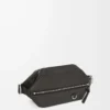 Bolso convertible en piel de becerro clásica Gris oscuro Bolso convertible en piel de becerro clásica Gris oscuro