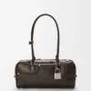Bolso corto Panta Amazona 31 en piel de becerro brillante Vintage Brown Bolso corto Panta Amazona 31 en piel de becerro brillante Vintage Brown