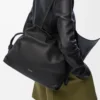 Bolso de mano Flamenco grande en piel de becerro napa Black Bolso de mano Flamenco grande en piel de becerro napa Black