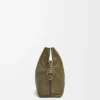 Bolso de mano Flamenco mediano en piel de becerro napa Dark Khaki