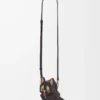 Bolso de mano Futurist Cat en piel de becerro clásica Dark Taupe Bolso de mano Futurist Cat en piel de becerro clásica Dark Taupe