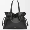Bolso de mano XL Flamenco en piel de becerro napa negra Bolso de mano XL Flamenco en piel de becerro napa negra