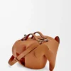 Bolso Elephant grande en piel de becerro clásica color tabaco Bolso Elephant grande en piel de becerro clásica color tabaco