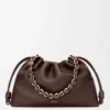 Bolso Flamenco grande en suave piel de cordero napa Marrón oscuro Bolso Flamenco grande en suave piel de cordero napa Marrón oscuro