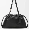 Bolso Flamenco grande en suave piel de cordero napa Negro Bolso Flamenco grande en suave piel de cordero napa Negro