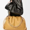 Bolso Flamenco grande en suave piel de cordero napa Sahara Bolso Flamenco grande en suave piel de cordero napa Sahara