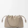 Bolso Flamenco mediano en piel de becerro de grano fino Clay Bolso Flamenco mediano en piel de becerro de grano fino Clay