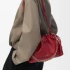 Bolso Flamenco mediano en piel de cordero napa suave Burnt Red Bolso Flamenco mediano en piel de cordero napa suave Burnt Red