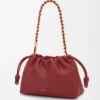 Bolso Flamenco mediano en piel de cordero napa suave Burnt Red Bolso Flamenco mediano en piel de cordero napa suave Burnt Red