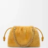 Bolso Flamenco mediano en piel de oveja amarilla Bolso Flamenco mediano en piel de oveja amarilla