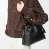 Bolso Flamenco mediano en suave piel de cordero napa. Negro Bolso Flamenco mediano en suave piel de cordero napa. Negro