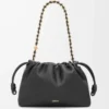 Bolso Flamenco mediano en suave piel de cordero napa. Negro Bolso Flamenco mediano en suave piel de cordero napa. Negro