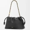 Bolso Flamenco mediano en suave piel de cordero napa. Negro Bolso Flamenco mediano en suave piel de cordero napa. Negro