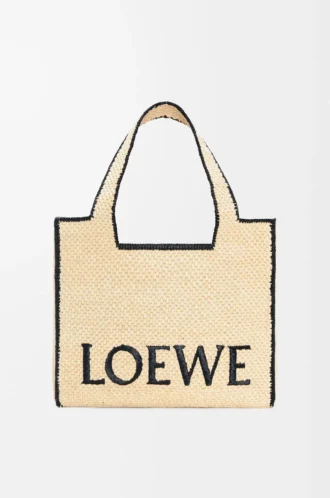 Bolso grande LOEWE Font en rafia Natural
