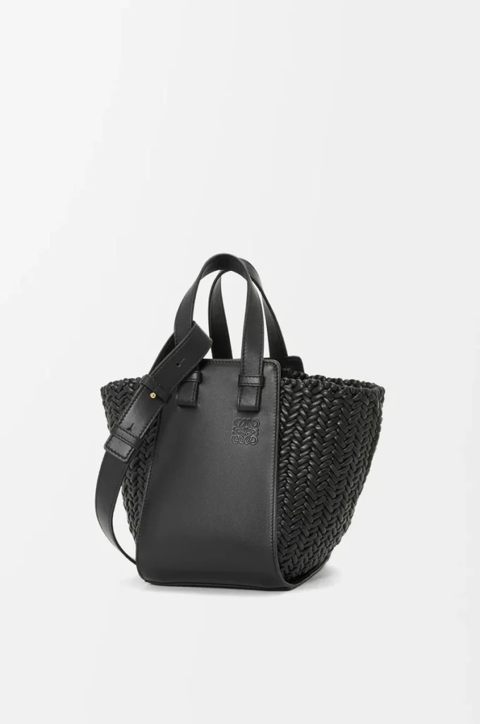 Bolso Hammock compacto en piel de becerro Negro