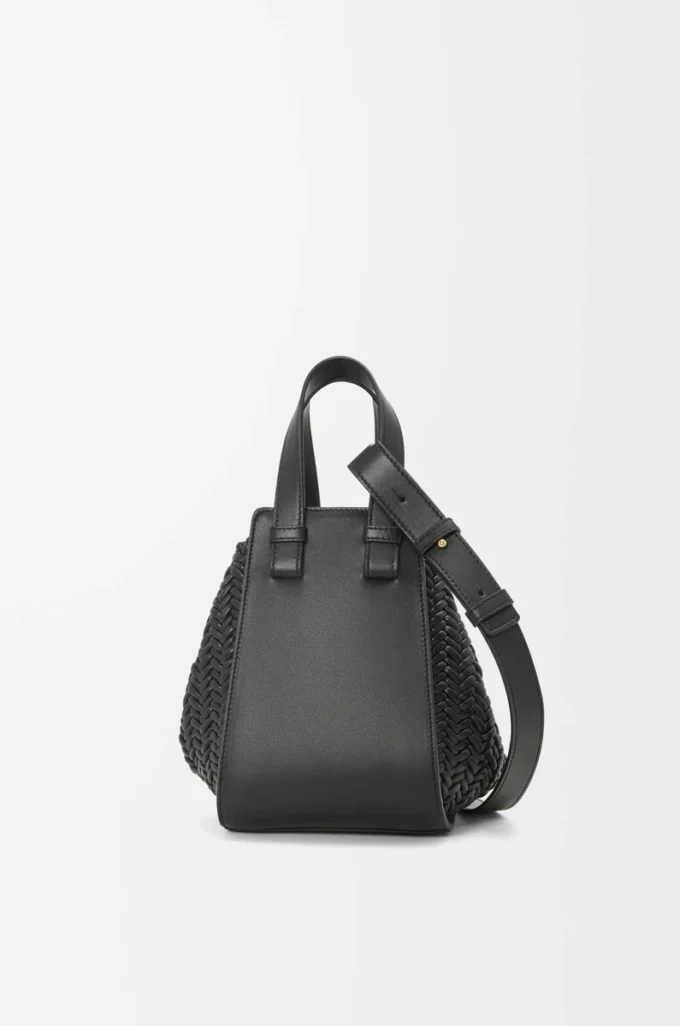 Bolso Hammock compacto en piel de becerro Negro